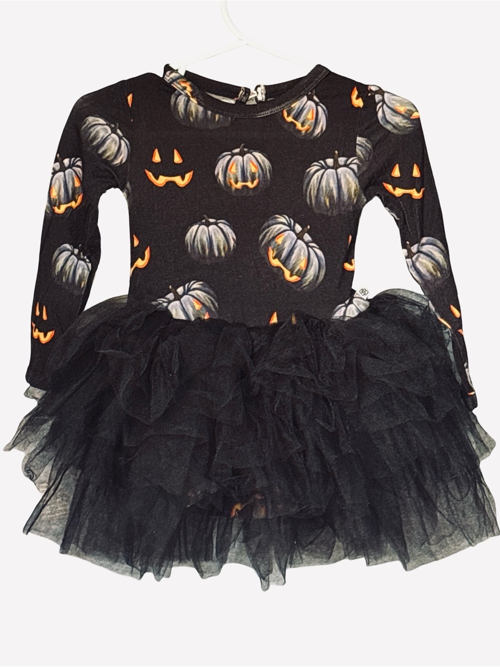 Little Bum Bums Halloween Tutu Dress Black 6-12 Months Bamboo